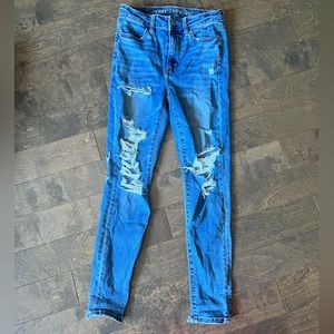American Eagle super high ride jegging size 2 short.